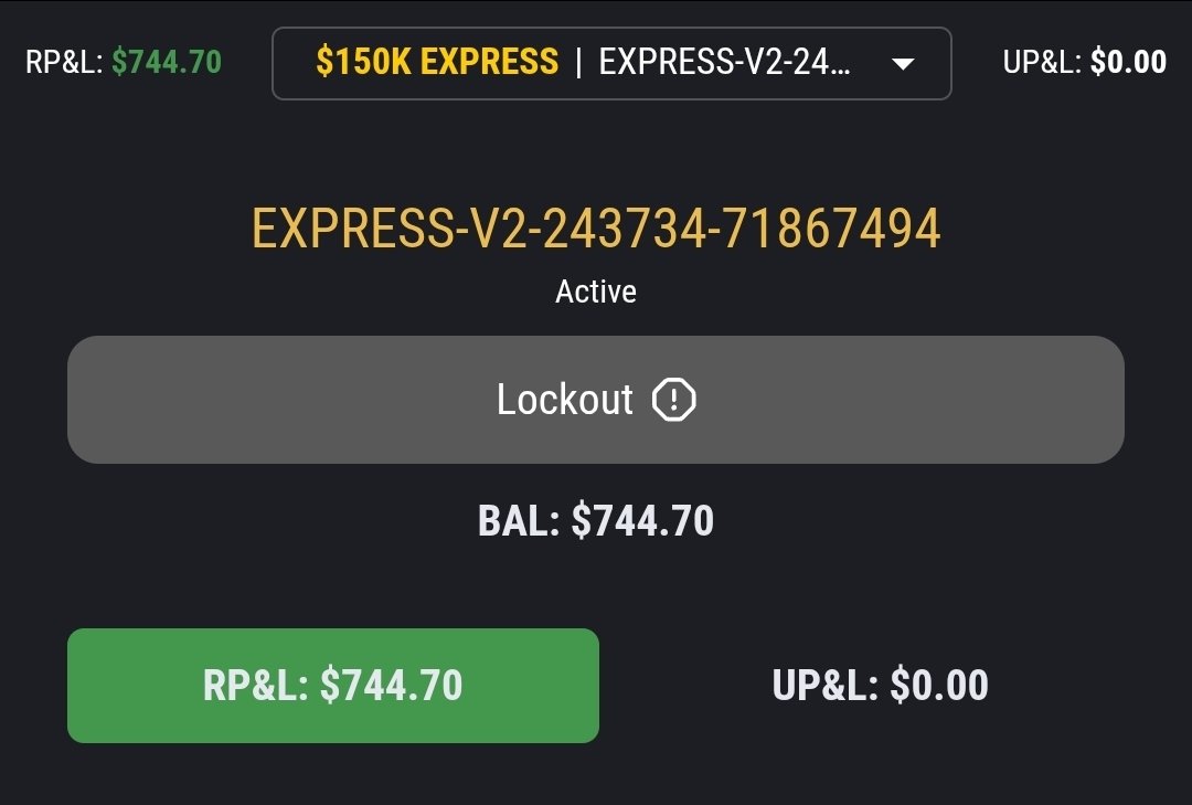 CoachDBA's tweet image. First day in this XFA! All live during fast markets on @TopstepTV

+$744