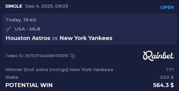 Easy win for Yankees let's go