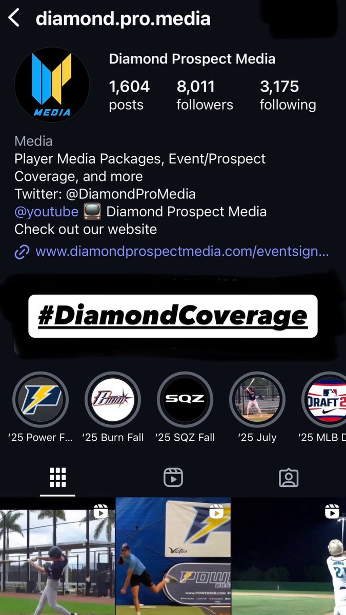 DiamondProMedia's tweet image. Are you following us on our Instagram account? We’ve already uploaded tons of player highlight videos from fall team tryouts with fall season content still to come. Interested in individual player coverage for the fall? DM us! #DiamondCoverage