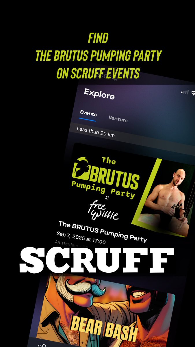 Find us on SCRUFF EVENTS 📲 <a href="/scruffapp/">SCRUFF</a>