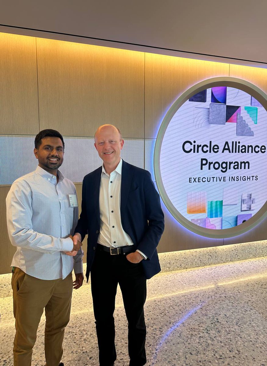 OpenVPP's tweet image. We’re proud to join the Circle Alliance Program.

At Circle HQ, we witnessed the GENIUS Act pass LIVE.

We’re bringing energy markets on-chain to power AI, BTC mining, EVs &amp;amp; more.

Stay tuned as this is just the beginning ...

The Internet of Money 🤝 The Internet of Energy…