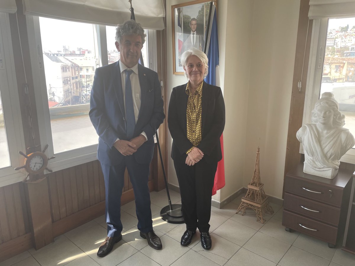Merci à ⁦⁦Jean-hervé Fraslin, Président du Conseil consulaire et Conseiller des Français de l’Etranger pour cette première rencontre et nos échanges sur la communauté française de Madagascar ⁦<a href="/JeanHerveF/">Jean-Hervé FRASLIN</a>⁩ ⁦<a href="/FR_Consulaire/">France Consul@ire</a>⁩ ⁦<a href="/ambafrmada/">France à Madagascar 🇫🇷 🇪🇺</a>⁩