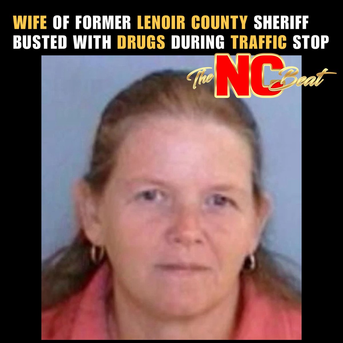 TheNCBeat's tweet image. Cynthia Carrol Ingram — the wife of a former #LenoirCounty Sheriff — got BUSTED with drugs during a traffic stop in #Kinston.

thencbeat.com/lenoir-county-…