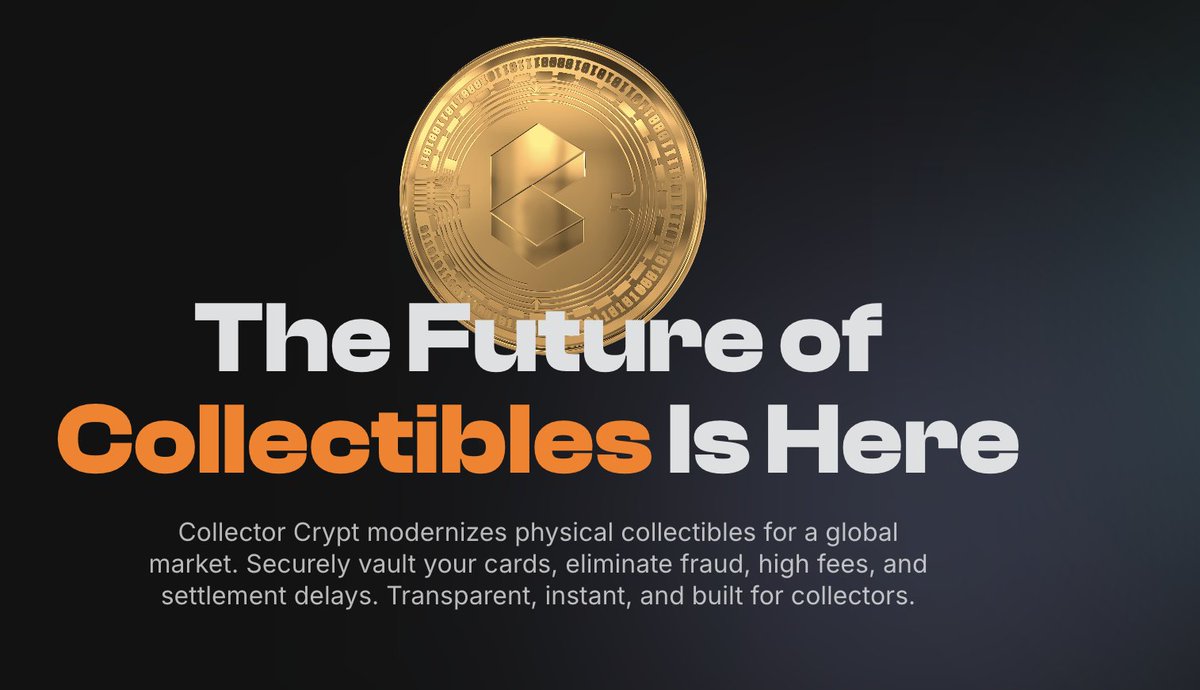 $CARDS is live on Solana.

Head over to collectorcrypt.xyz, connect your wallet, and confirm your claim today.

CARDSccUMFKoPRZxt5vt3ksUbxEFEcnZ3H2pd3dKxYjp

#CollectorCrypt #Airdrop #CARDS #solana