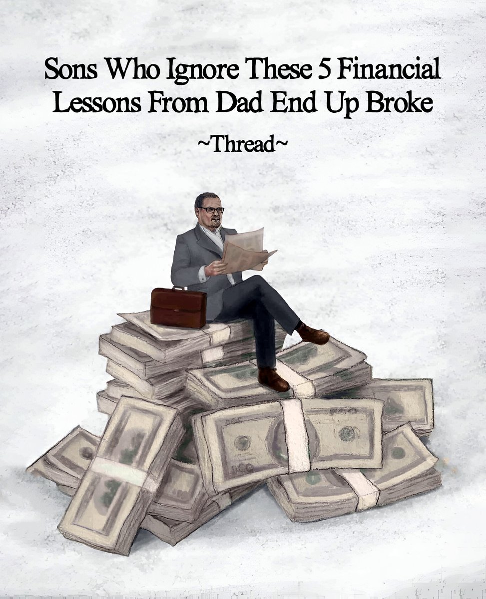DadNotebook's tweet photo. Sons Who Ignore These 5 Financial Lessons From Dad End Up Broke

~Thread~ https://t.co/8uH5YC5fjn