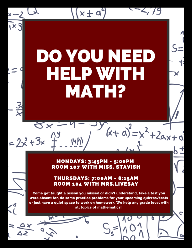 HamiltonSchool3's tweet photo. HHS Families:  Here is information on math tutoring that's available for students starting NEXT week! 

If you have questions, please contact the HHS office at hhsoffice@schools.hsd3.org or 406-375-6060. https://t.co/Zo9oRigINN