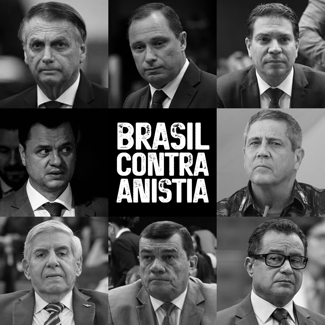 Anistiar golpista é abrir caminho para novos ataques à democracia. 

BRASIL CONTRA ANISTIA