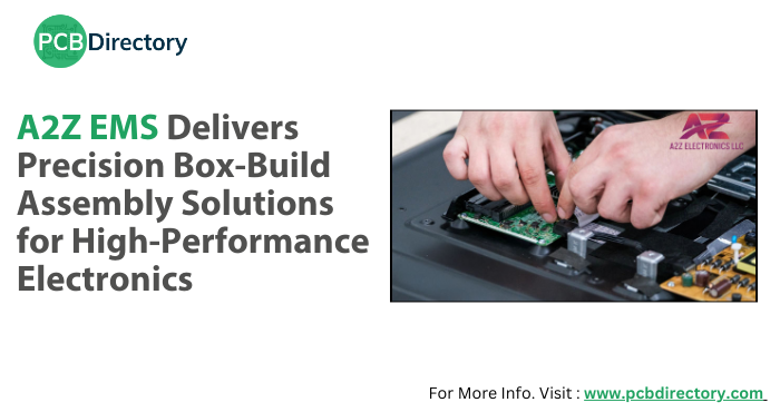 PCB_Directory's tweet photo. A2Z Electronics Manufacturing Services (A2Z EMS) is a trusted U.S.-based provider of comprehensive box-build assembly solutions.

Read More: https://t.co/1E3ICzZbkl

#PCB #Directory #News #BoxBuildAssembly #USManufacturing #A2ZEMS https://t.co/Imu7hcpzdb