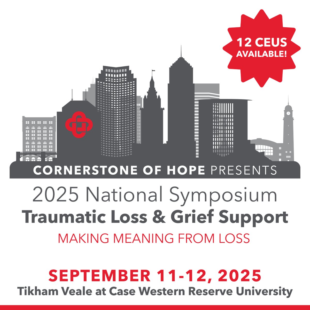 Just one more week to go until this year’s 2025 National Traumatic Loss &amp; Grief Symposium!

Secure your spot today and be part of this vital conversation. eventleaf.com/e/COHSymposium… 

#MakingMeaningFromLoss #GriefSymposium #GriefEducation #MentalHealthProfessionals #CEUs