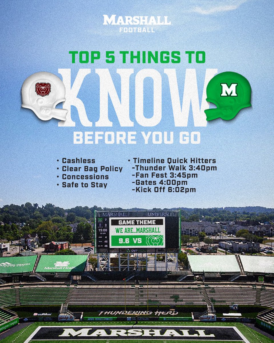 HerdFB's tweet image. Is it Saturday yet?!? 😤😤

KBYG: bit.ly/Herd5ThingsToK…

#WeAreMarshall