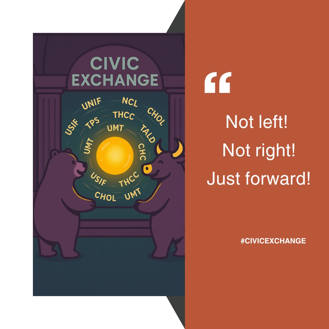 Not left. Not right. Just forward! 
#CivicExchange is LIVE; and already on the move. Partners, ambassadors, and communities are leading the charge. Want to be part of real, local-powered democracy? 

Visit: rb.gy/rkmkf3
#CivicExchange #JustForward #DemocracyInAction