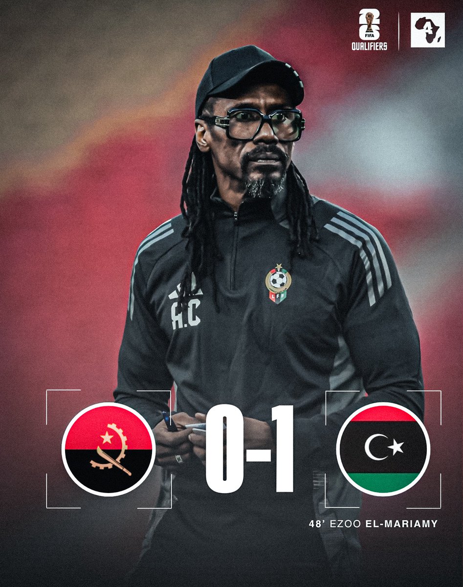 🚨 𝙋𝙍𝙀𝙈𝙄𝙀̀𝙍𝙀 𝙑𝙄𝘾𝙏𝙊𝙄𝙍𝙀 pour Aliou Cissé avec la Libye 🇱🇾 : C’est face à l’Angola 🇦🇴 (0-1). 

🆕🤝🏿✅