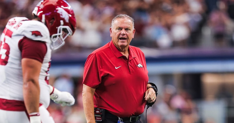 Arkansas athletic director Hunter Yurachek said Thursday the UA has moved next year's home game against Memphis to 2030 to accommodate the new nine-game SEC schedule. 

That and more scheduling news:

on3.com/sites/hawg-bea… #WPS