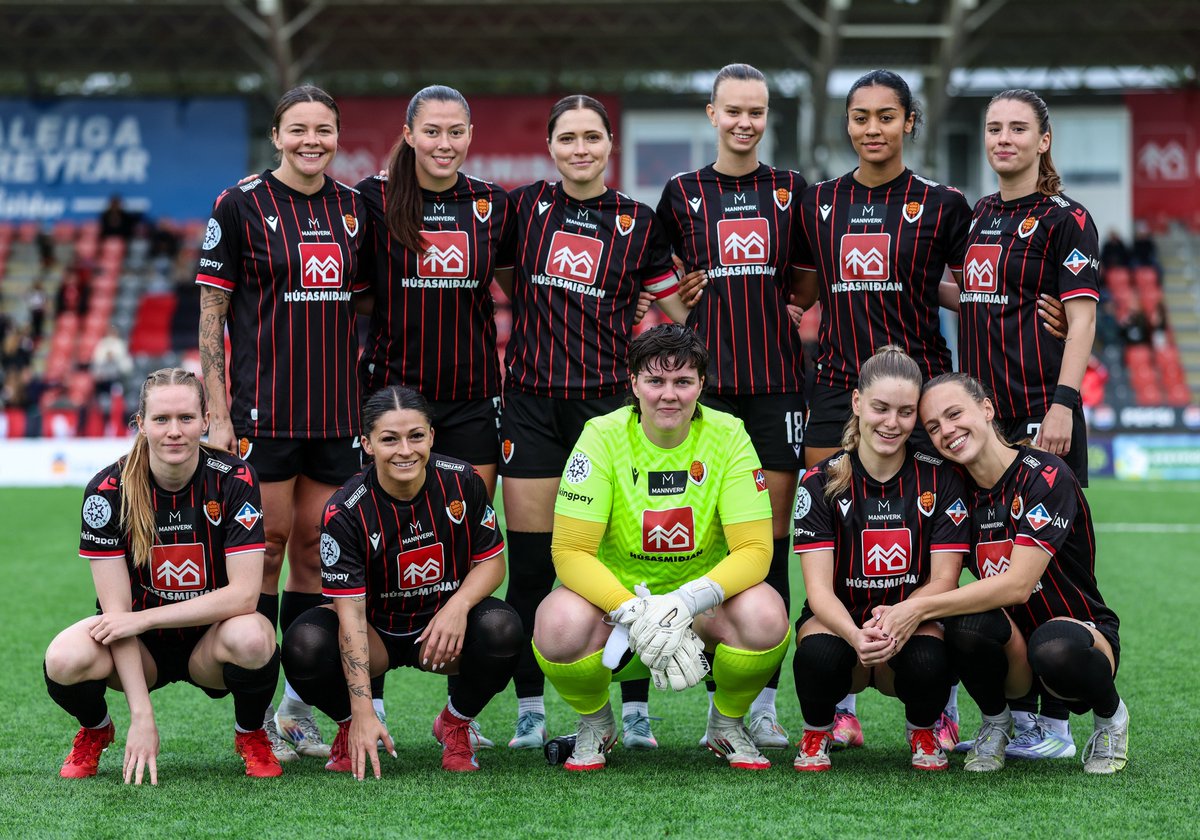 Byrjunarlið okkar Víkinga í kvöld. 1-0. Shaina með markið. Veisla!