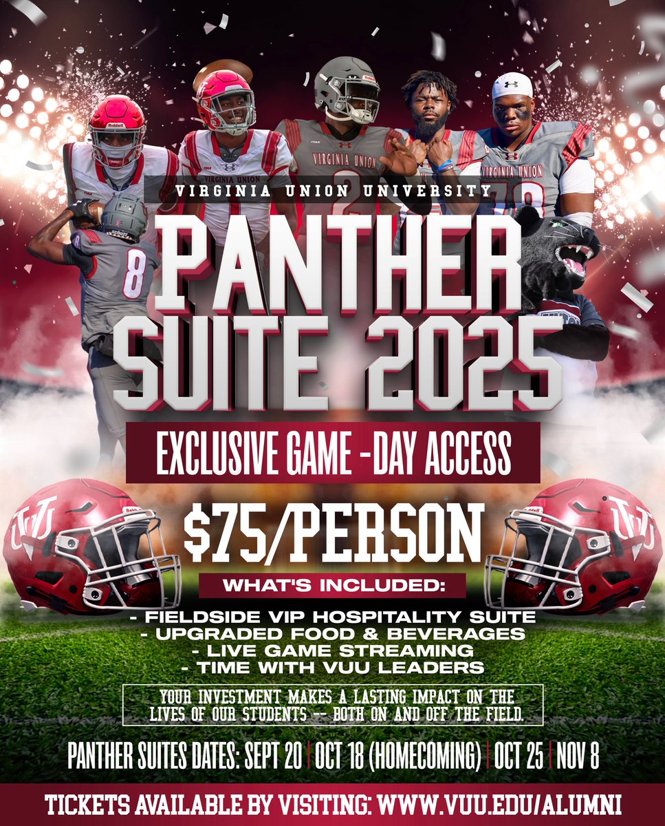 Panthers just dropped a 45–3 W 👀🐾 This season is about to be 🔥. Lock in your spot at the Panther Suite 2025—fieldside views, VIP vibes, food + drinks, and more. $75 wristbands won’t last! 🎟️ 👉 Link in bio