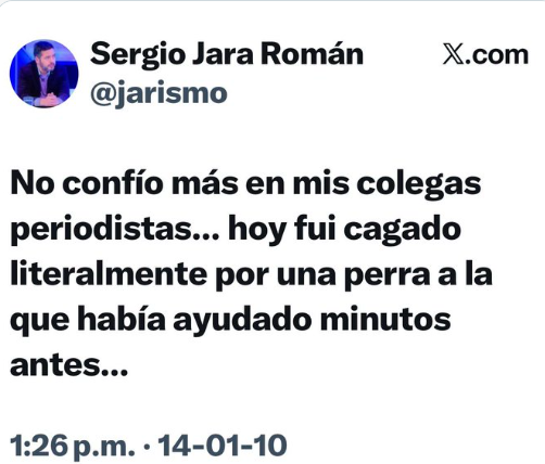 Algún comentario de las feministas sobre lo dicho por Sergio Jara Román?  No? Son de cartón.
