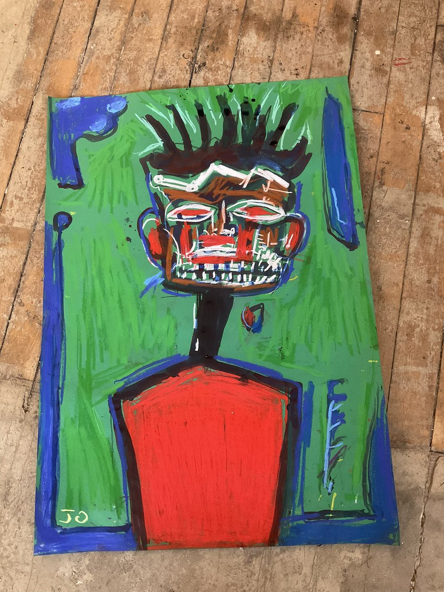 Like a Jean-Michel Basquiat design  size A1 no6298