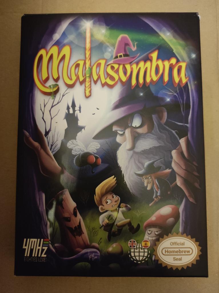 It finaly arrived : a new #NES vidéo game - Malasombra from #4Mhz team #kickstarter