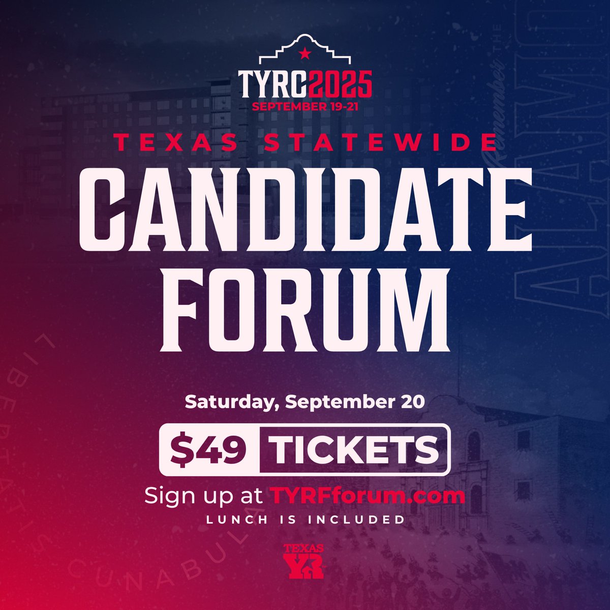 📣 We are happy to be hosting a forum for statewide candidates running in the Republican primary at our upcoming convention!

All candidates running statewide have been invited and we look forward to a spirited discussion about the future of our state.

🔗 You won’t want to miss