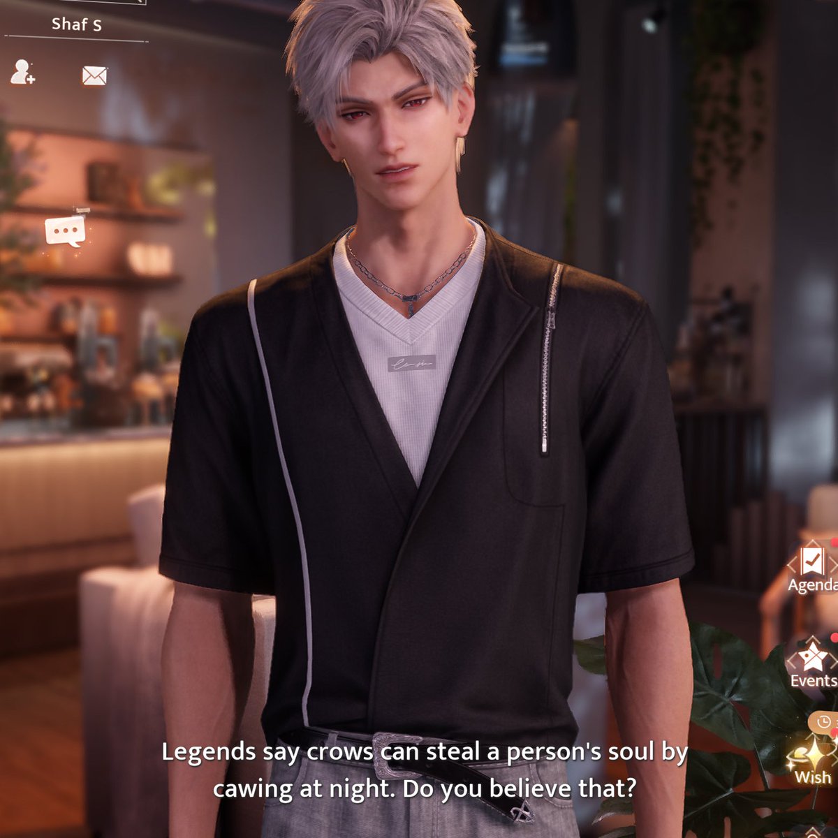 god forbid he says hello like a normal person.