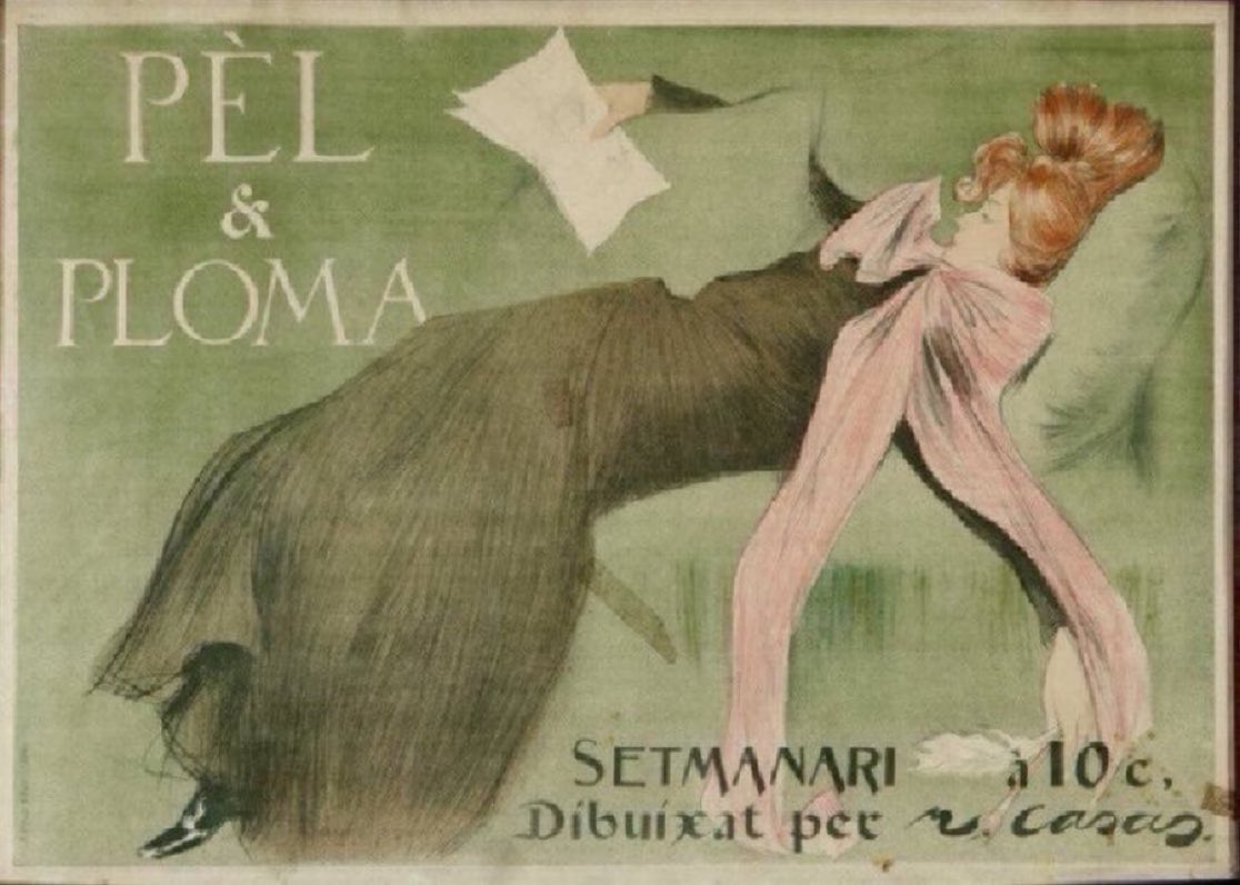 Cartell Pèl &amp; Ploma (1899). Magazine poster