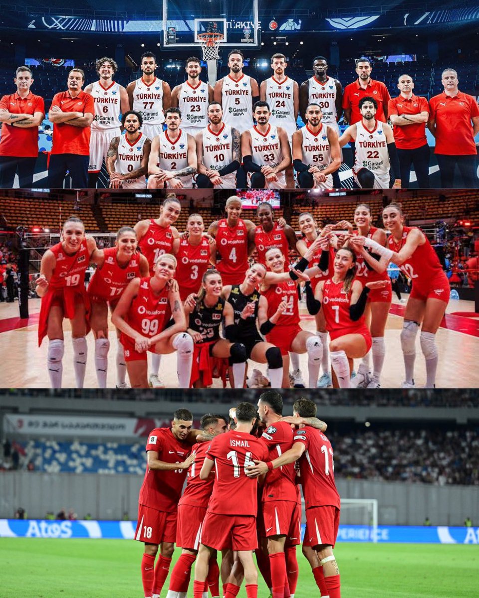 A Milli Futbol Takımımızın Gürcistan karşısında aldığı galibiyet, Filenin Sultanları’nın ABD’yi 3-1 mağlup ederek Dünya şampiyonasında ilk kez yarı finale yükselmesi ve 12 Dev Adam’ın Sırbistan’ı 95-90’lık skorla yenerek grubunu namağlup şekilde lider tamamlaması, hepimiz için