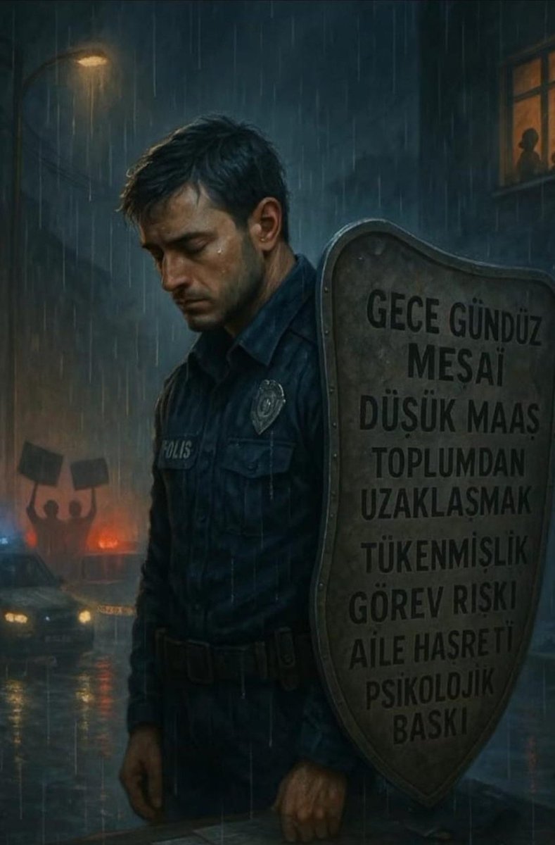 Aydinn1453's tweet photo. Polis o kadar uzun çalışıyor ki evdeki ailesini özlüyor.
Mesai arkadaşlarını çocuklarından çok görüyor.
Bu vicdansızlıktır. 
#PolisiUnuttunuz https://t.co/YCa1zjEttM