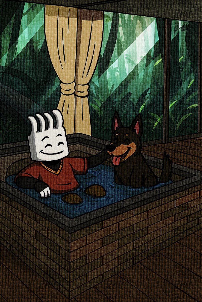 Happy weekend tanssians 🛁
Just like Forkie &amp; Coco enjoying the calm of a jacuzzi in the middle of the forest, staking at apps.tanssi.network/stake gives you security and rewards without the hassle. 🚀
<a href="/TanssiNetwork/">Tanssi</a> 🖤