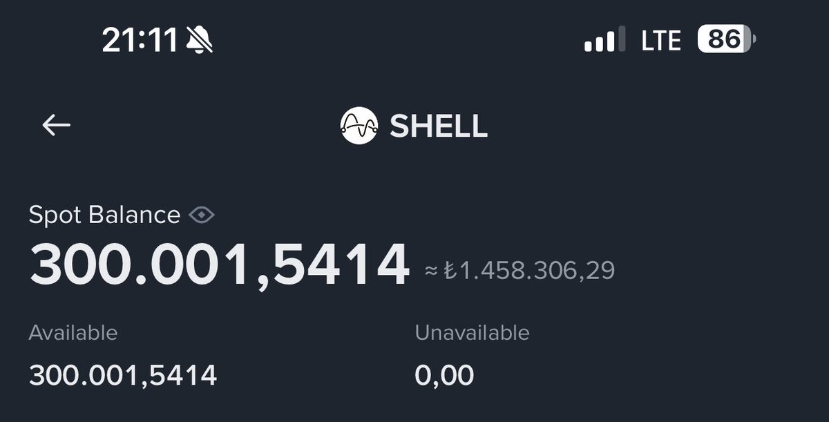 Elimde 1.500.000 TL yakın $SHELL var.

Yakında 2x yapıp 3 Milyon TL olduğunda bu paylaşımı paylaşıp beğenip yorum yapan 10 kişiye #USDT ödülü dağıtacağım!

NOT EDİN… 😉