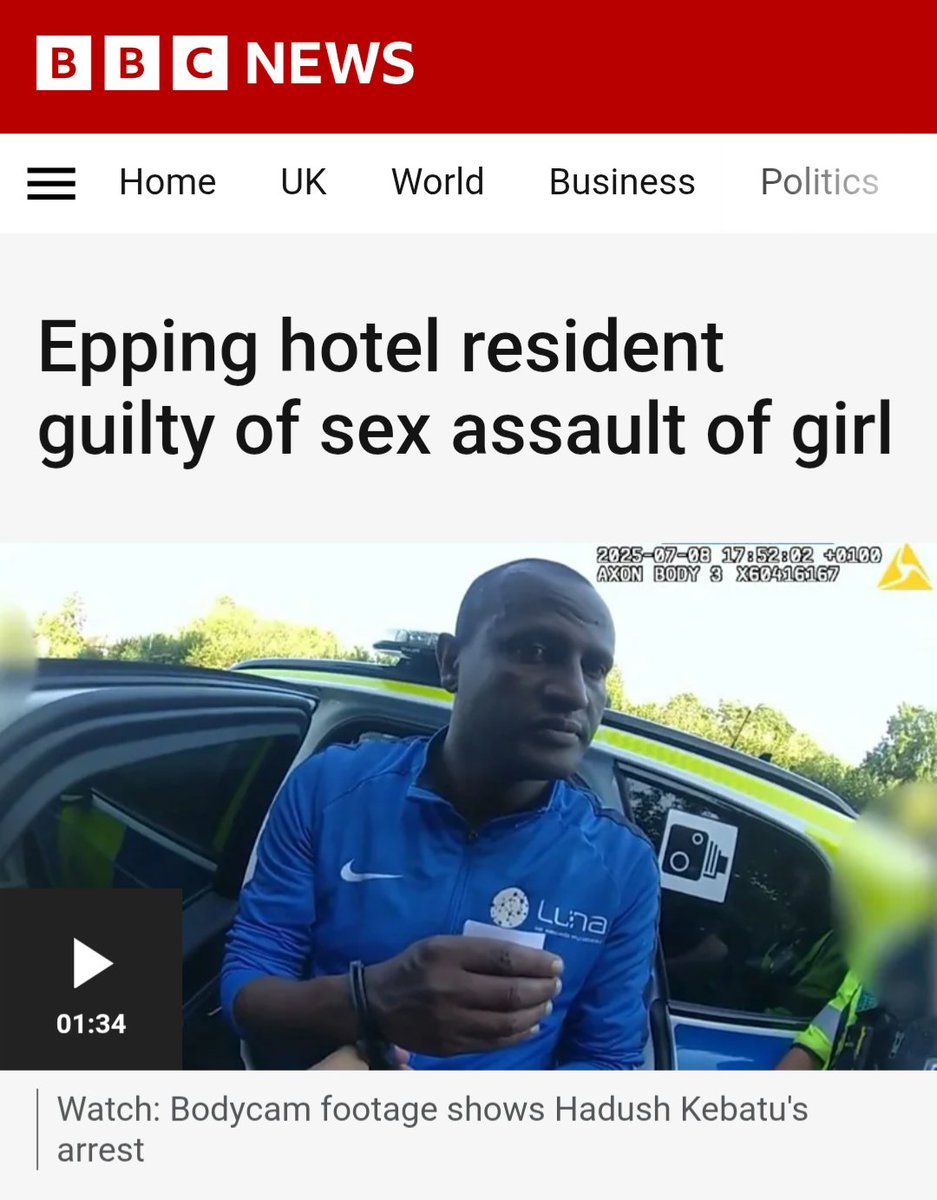 Don't forget these are the sort of people that are being dumped in our towns by traitors.

REMIGRATION NOW