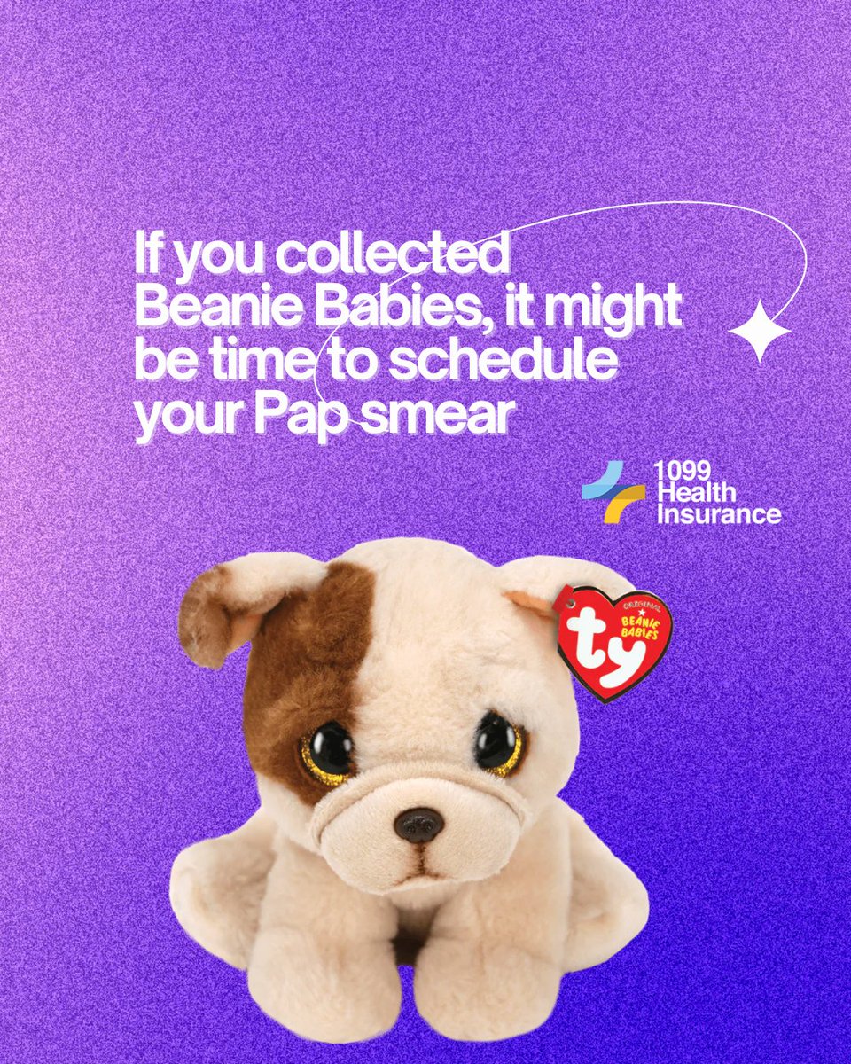 1099Health's tweet photo. 90s kids, if you collected Beanie Babies, you're likely 21+ and due for regular Pap smears!

✅ Screens for cervical cancer ✅ Every 3 years, ages 21-65 ✅ Just 5 minutes ✅ Early detection saves lives ✅ Most abnormal results ≠ cancer

#WomensHealth #PapSmear #PreventiveCare https://t.co/iezxeCkESc