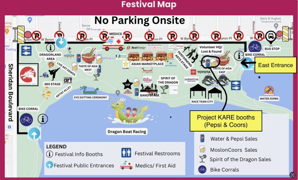Project KARE will be at the Colorado Dragon Boat Festival this Sat &amp; Sun, Sept. 6 and 7, at Sloan's Lake in Denver.  Come find us at the Taste of Asia East, on the east side of Sloan's Lake, to buy a Pepsi or Coors product and support #Project KARE and #CDBF.   #EducationForAll