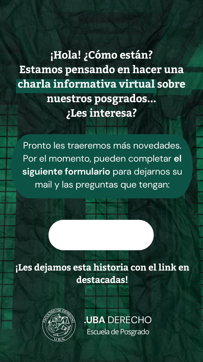 Inscripción a la charla informativa virtual - Formularios de Google

Link: acortar.link/3SQGOv