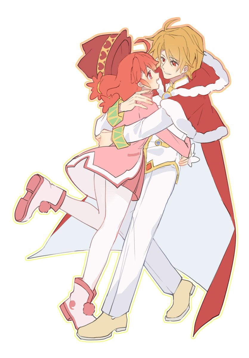 N758iPJ7EbhuVl8's tweet photo. 贴贴❤️💛

（有照片参考，是练习） https://t.co/nvlaQ73mcq