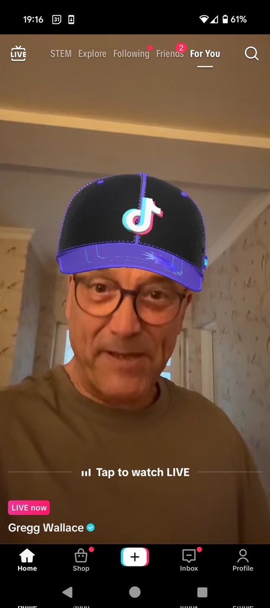 why is gregg wallace doing a tiktok live...