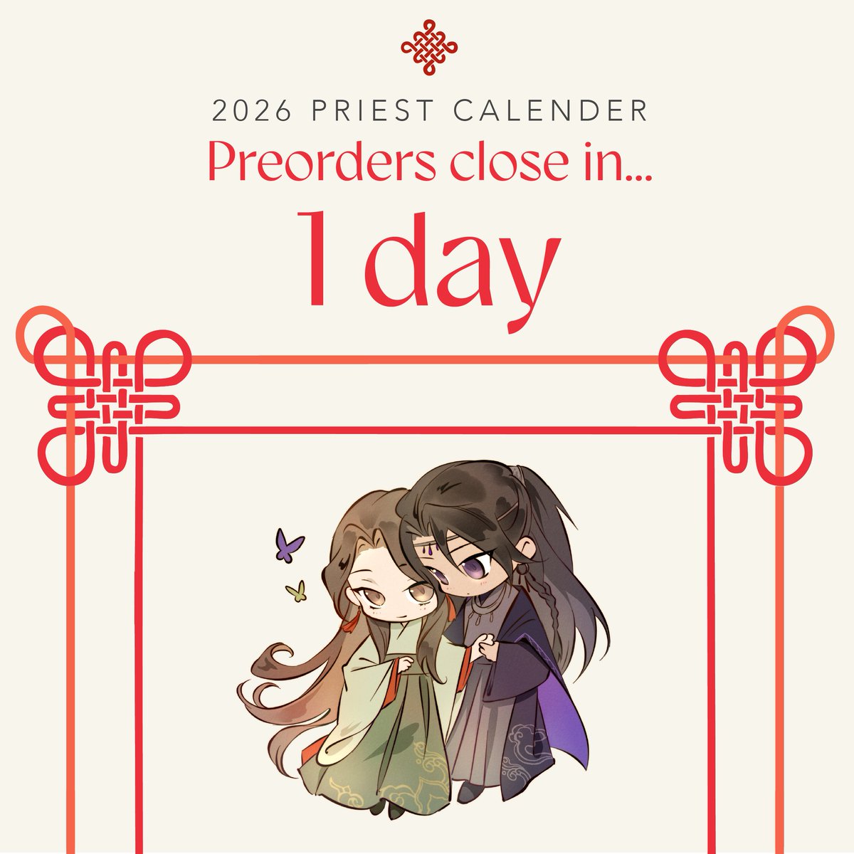 danmeicalendars's tweet image. { Preorders Close in 1 Day }

Preorders for A Warm Hearth: A 2026 Priest Danmei Calendar close TOMORROW! This is the very last chance to secure your copy before our shop closes!

❖ danmeicalendars.bigcartel.com
❖ preorders close Sept 14
❖ sticker preview: @kkcoocool
