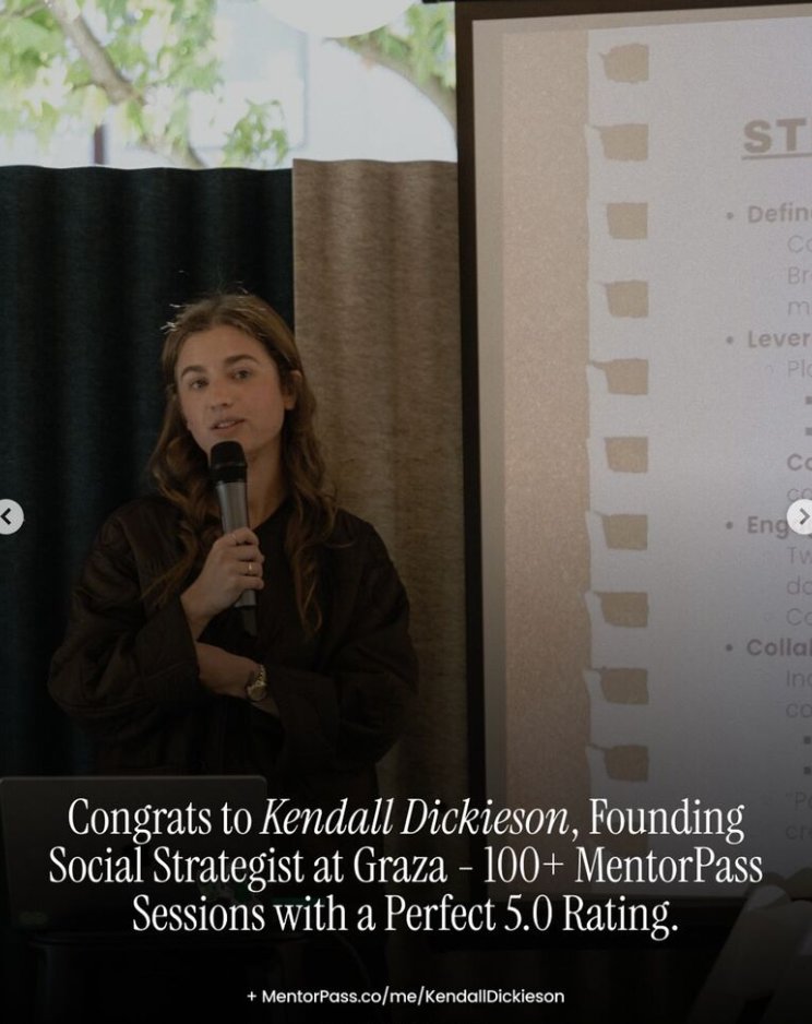Kendall Dickieson (@flexiblefoodie) on Twitter photo Woke up to some love from <a href="/MentorPass/">MentorPass</a> this morning! I have had the honor of meeting over 100+ founders and teams to help answer their questions when it comes to social media/influencer marketing or just getting started in the space.
Thank you <a href="/NoCodeKenny/">Kenny Hanson</a> for everything 🥰 Woke up to some love from <a href="/MentorPass/">MentorPass</a> this morning! I have had the honor of meeting over 100+ founders and teams to help answer their questions when it comes to social media/influencer marketing or just getting started in the space.
Thank you <a href="/NoCodeKenny/">Kenny Hanson</a> for everything 🥰
