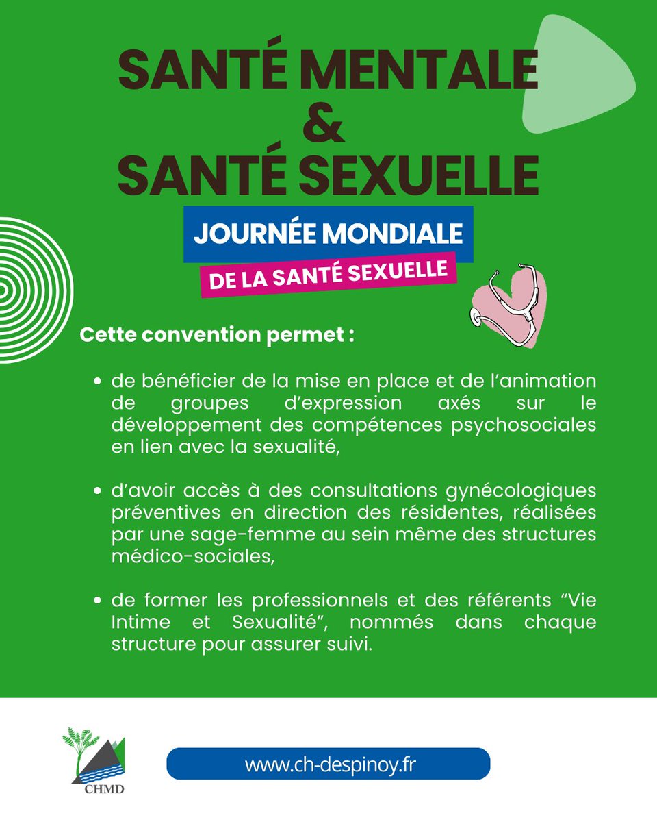 Comment le CHMD s’engage auprès de ses usagers en matière de santé sexuelle ?

➡️ Focus sur le partenariat qui lie le Centre de Ressources d’Éducation et de Promotion de la Santé Sexuelle (CREPSS) et le CHMD dans le cadre de la Journée Mondiale de la Santé Sexuelle.