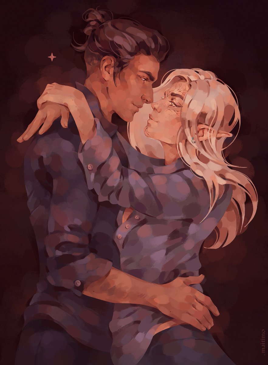 Syriannas de Riva and Illario. Still can't believe I drew Illarook as a commission, it was my dream job! Just let me draw Illario and I'll be happy 🥰

#Illarook #IllarioDellamorte #DragonAge #DragonAgeTheVeilguard