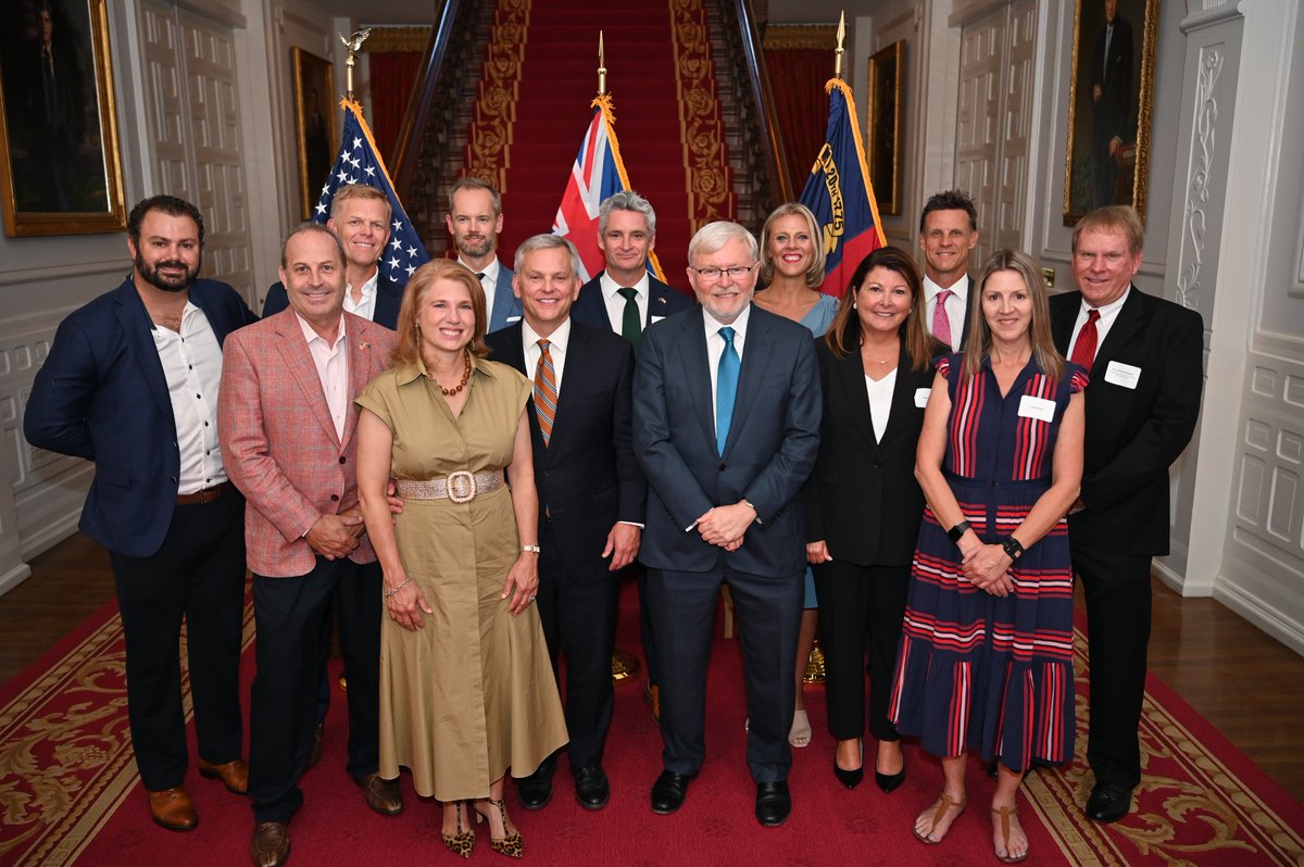 Australian businesses in North Carolina power thousands of local jobs and generate millions in economic growth.

Great to meet with a range of business leaders — both Aussie and North Carolinian, from across the state who are helping to deepen our strong economic ties.