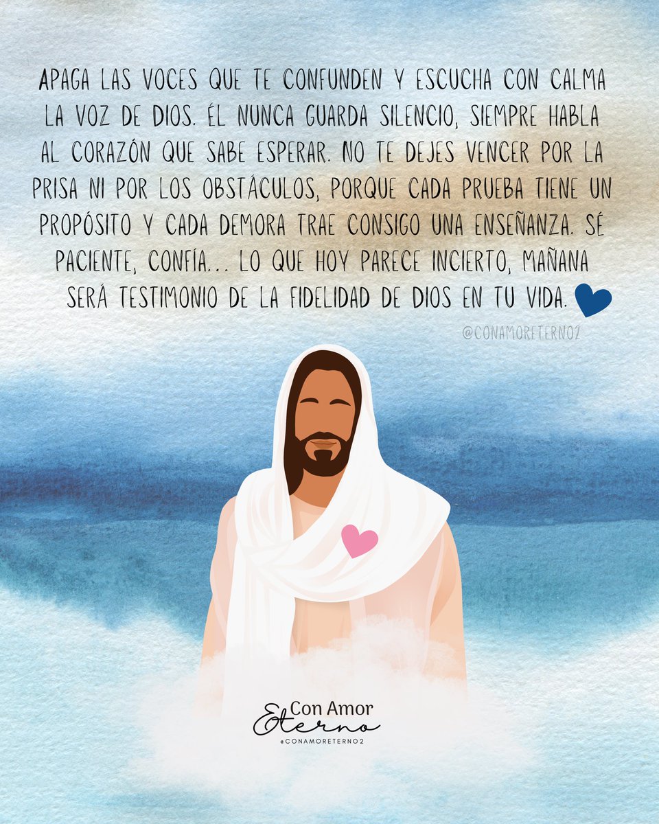 conamoreterno2's tweet image. Apaga las voces de tu alrededor y solo escucha a Dios, no desesperes, después de la tormenta llega la calma, solo cree, confía y espera🙇🏽‍♀️🫶🏽