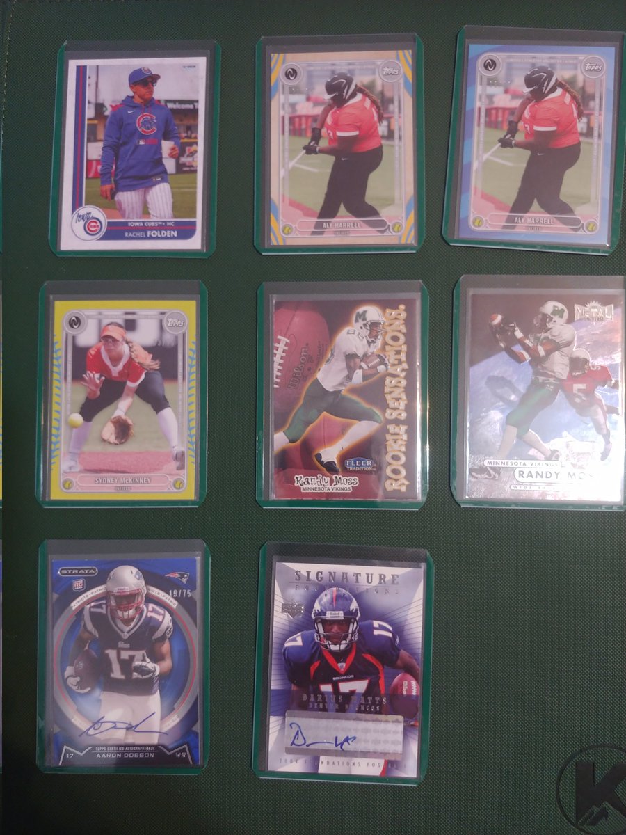 More fun finds for my <a href="/HerdZone/">Marshall Athletics</a> collection with <a href="/rachelfolden25/">Rachel Folden</a>, <a href="/AlyHarrell/">Aly Harrell</a>, Sydney McKinney from <a href="/HerdSB/">Marshall Softball</a>. Plus <a href="/RandyMoss/">Randy Moss</a> in MU jersey along with <a href="/aarondobson17/">Aaron Dobson 3</a> and Darius Watts autos of <a href="/HerdFB/">Marshall Football</a> alum.