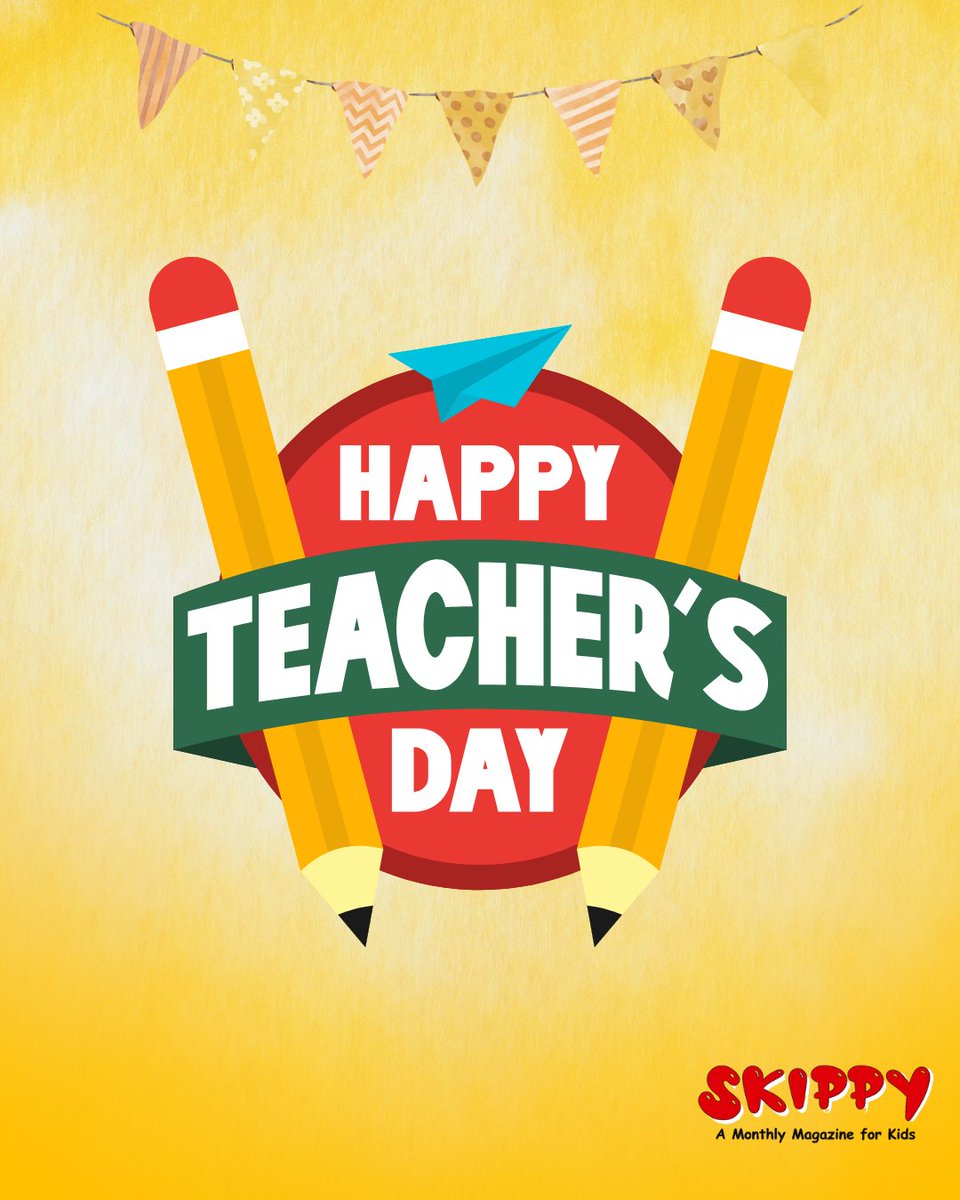 SkippyMagazine's tweet photo. 🌟 Happy Teachers’ Day from Skippy Magazine! 🌟
To every teacher who fills classrooms with knowledge, kindness, and creativity — thank you for inspiring young hearts and curious minds. 💐✨

#TeachersDay #SkippyMagazine #InspireKids #ThankYouTeachers #FunLearning https://t.co/D41SVnHf9l
