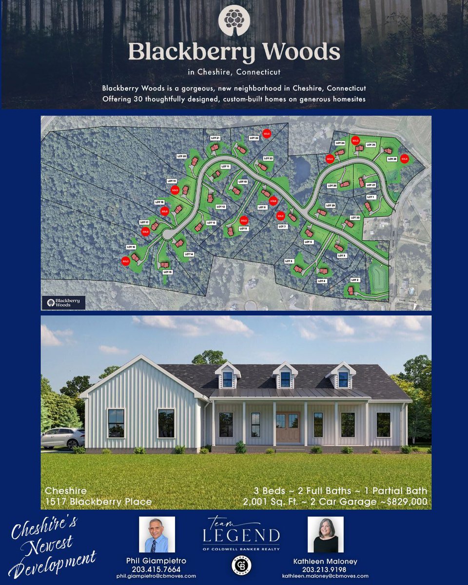 Phil Giampietro (@phil027) on Twitter photo Blackberry Woods ~ Custom Built ~ New Construction
Team Legend
1517 Blackberry Place Cheshire, CT 06410
3 Beds ~ 2 Full Baths ~ 1 Partial Bath ~ 2 Car Garage ~ $829,000
Visit the listing bit.ly/4bbs3FR
Call or text me at 203-415-7664
Email: Phil.Giampietro@CBmoves.com Blackberry Woods ~ Custom Built ~ New Construction
Team Legend
1517 Blackberry Place Cheshire, CT 06410
3 Beds ~ 2 Full Baths ~ 1 Partial Bath ~ 2 Car Garage ~ $829,000
Visit the listing bit.ly/4bbs3FR
Call or text me at 203-415-7664
Email: Phil.Giampietro@CBmoves.com