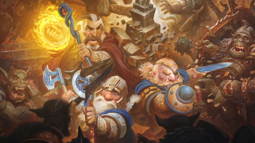 GamesGlg's tweet photo. Really jiving with the #OathHammer quick start and of course the @HiGalleryGerard (same guy as the #CastlesandCrusades Starter Box cover) has a huge impact on the vibe of the world.

Might do something with the system, just need to finish figuring it out yet (like resiliency!). https://t.co/QjiAdC0tBM