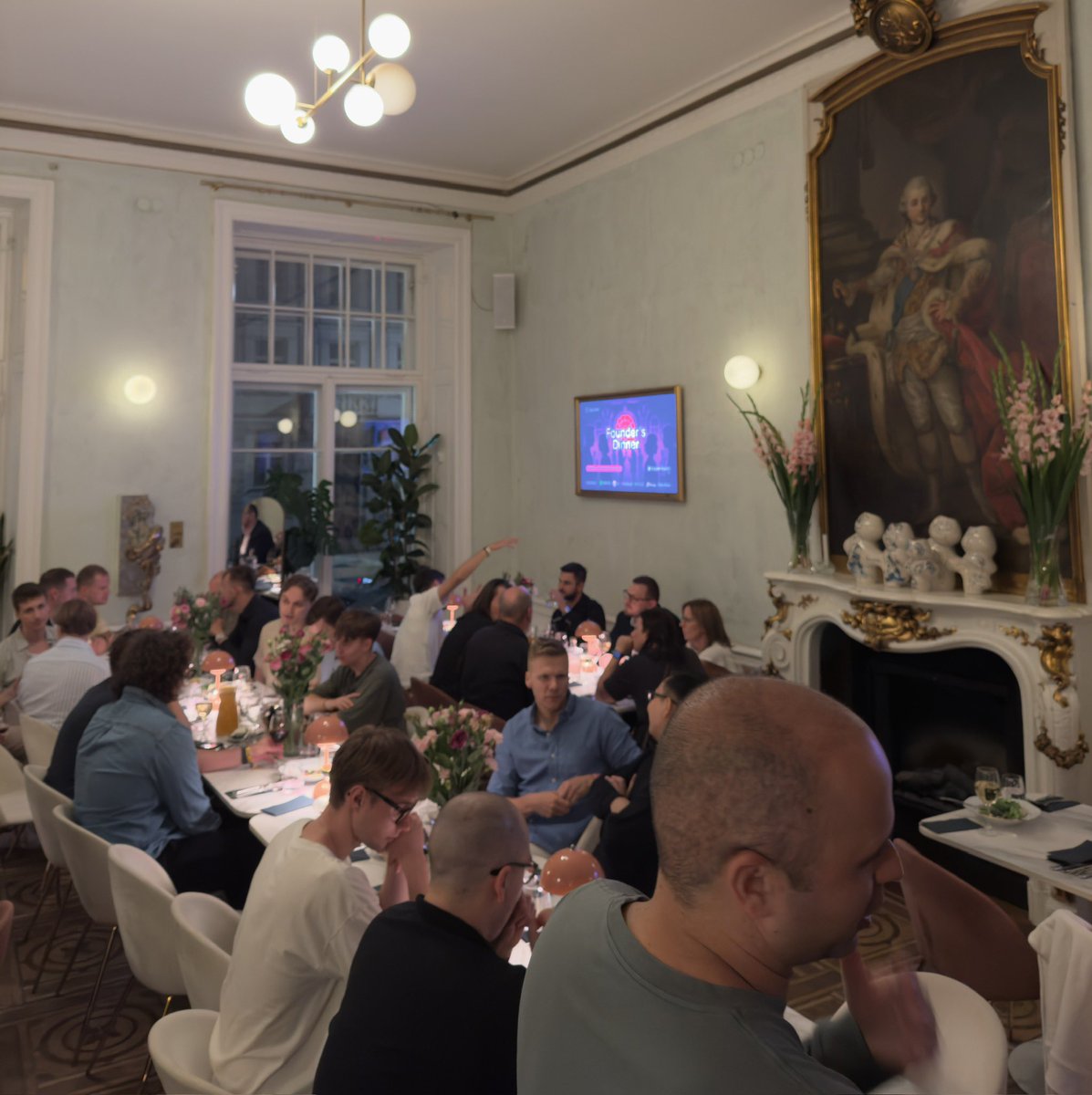 Well-dressed people, in a beautiful place, talking about meaningful applications of blockchain technology - totally my vibe.