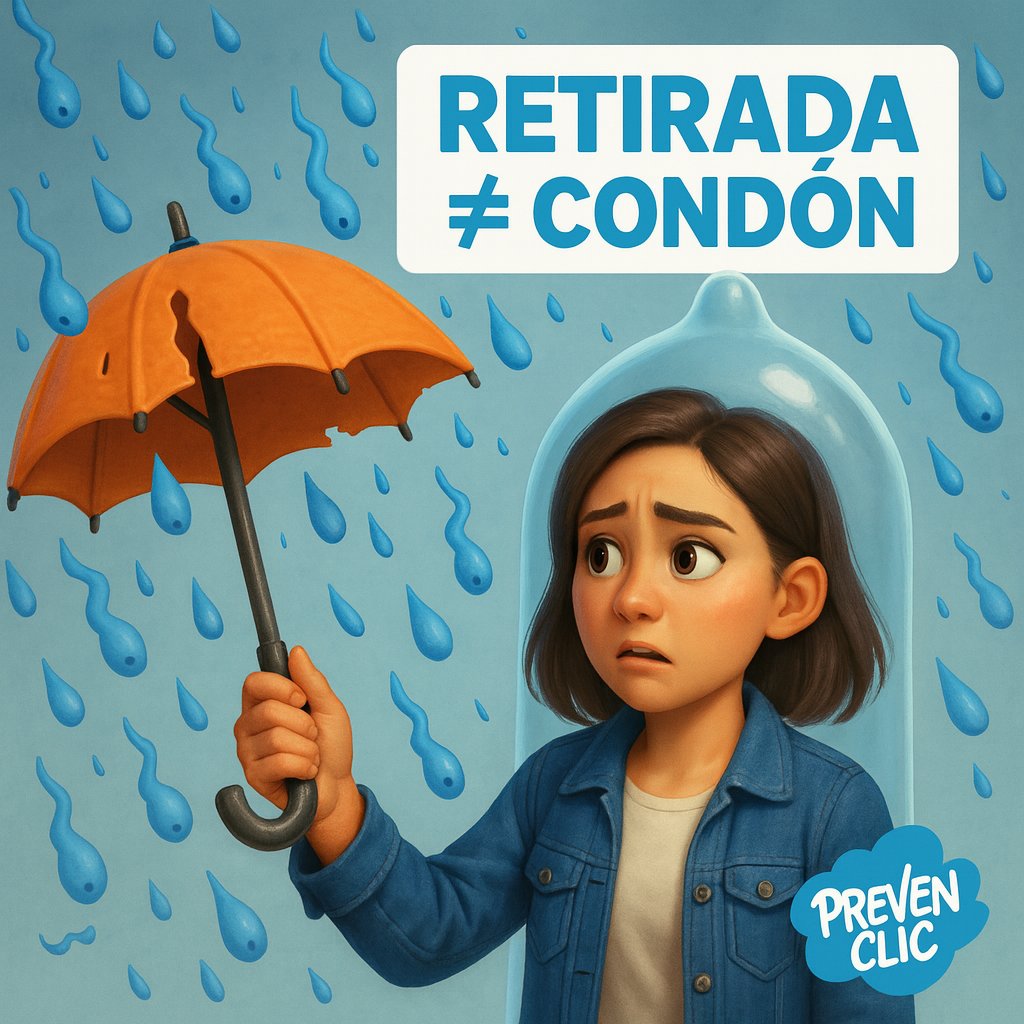 ❌ "Acabar fuera" NO es un método anticonceptivo seguro.

Tiene una tasa de fallo altísima (hasta 22%) por el líquido preseminal y NO protege de ninguna ITS. No te creas los bulos virales. ¡Usa siempre protección! #SaludSexual #StopBulosEspaña