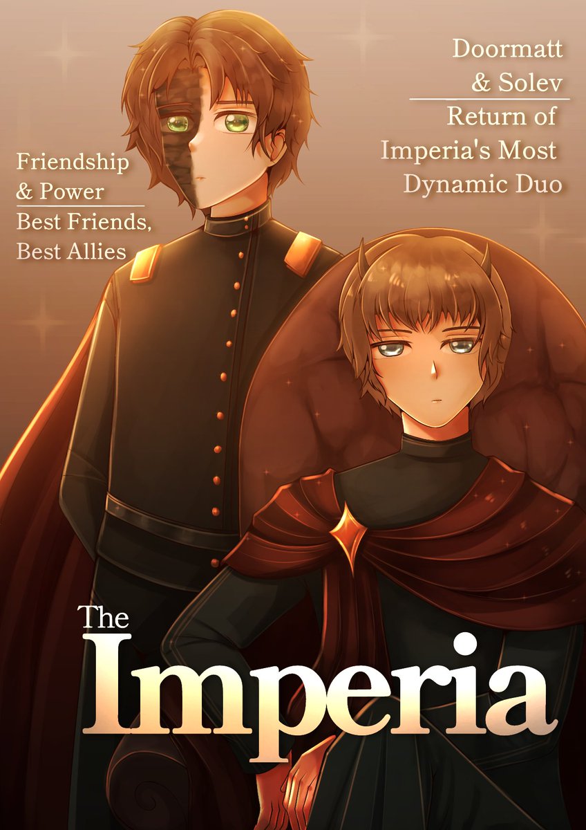 Latest Scoop from The Imperia: For the first time since season 1.7 the Main Characters Solev and Doormatt shall reunite in Imperia as a team.
<a href="/MrSolev/">Solev</a> <a href="/Doormctt/">Doormatt</a> 
#statesmp #doormctt #solev #imperia