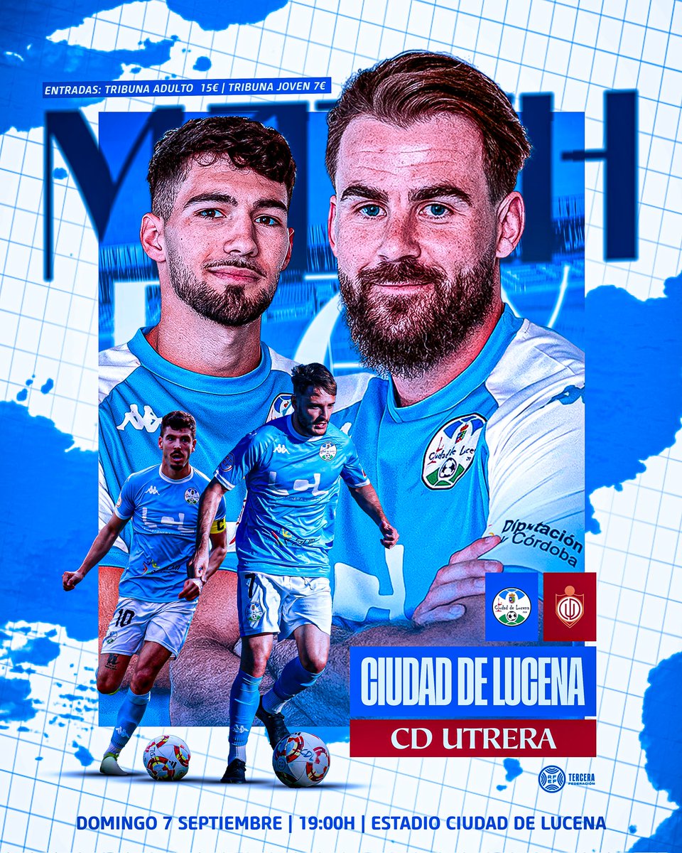 ⚽ 𝙅𝙊𝙍𝙉𝘼𝘿𝘼 - 𝟭 | 🆚 <a href="/UTRERACD/">C.D. Utrera</a>

🎫 cdlucena.compralaentrada.com/eventos/