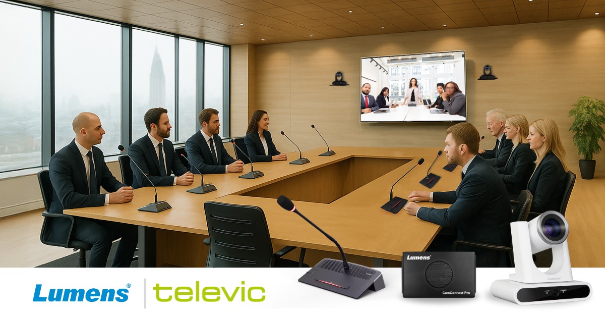 @LumensProAV Automates Camera Production in New Partnership with @Televic!
Lumens #CamConnect Pro with Televic’s D-Cerno 2.0, allows multiple IP cameras to track a conversation and automatically switch to provide the best viewing angle. 
Press Release:
mylumens.com/en/News_detail…